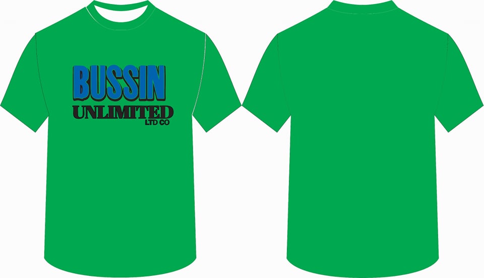 Green Cotton Bussin T-Shirt - Youth