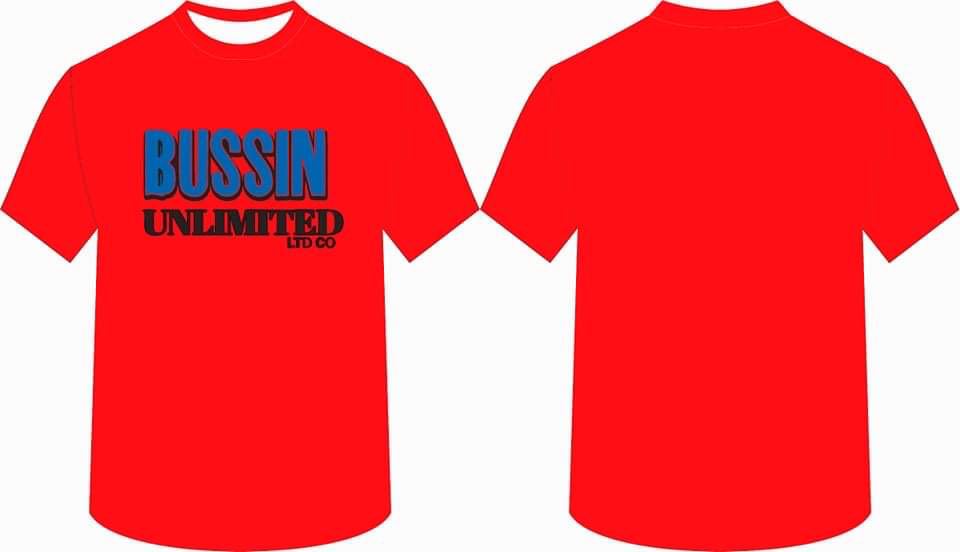 Red Cotton Bussin T-Shirt - Youth