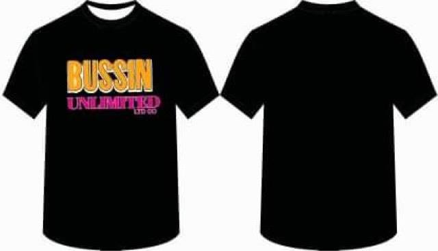 Black Cotton Bussin T-Shirt- Youth