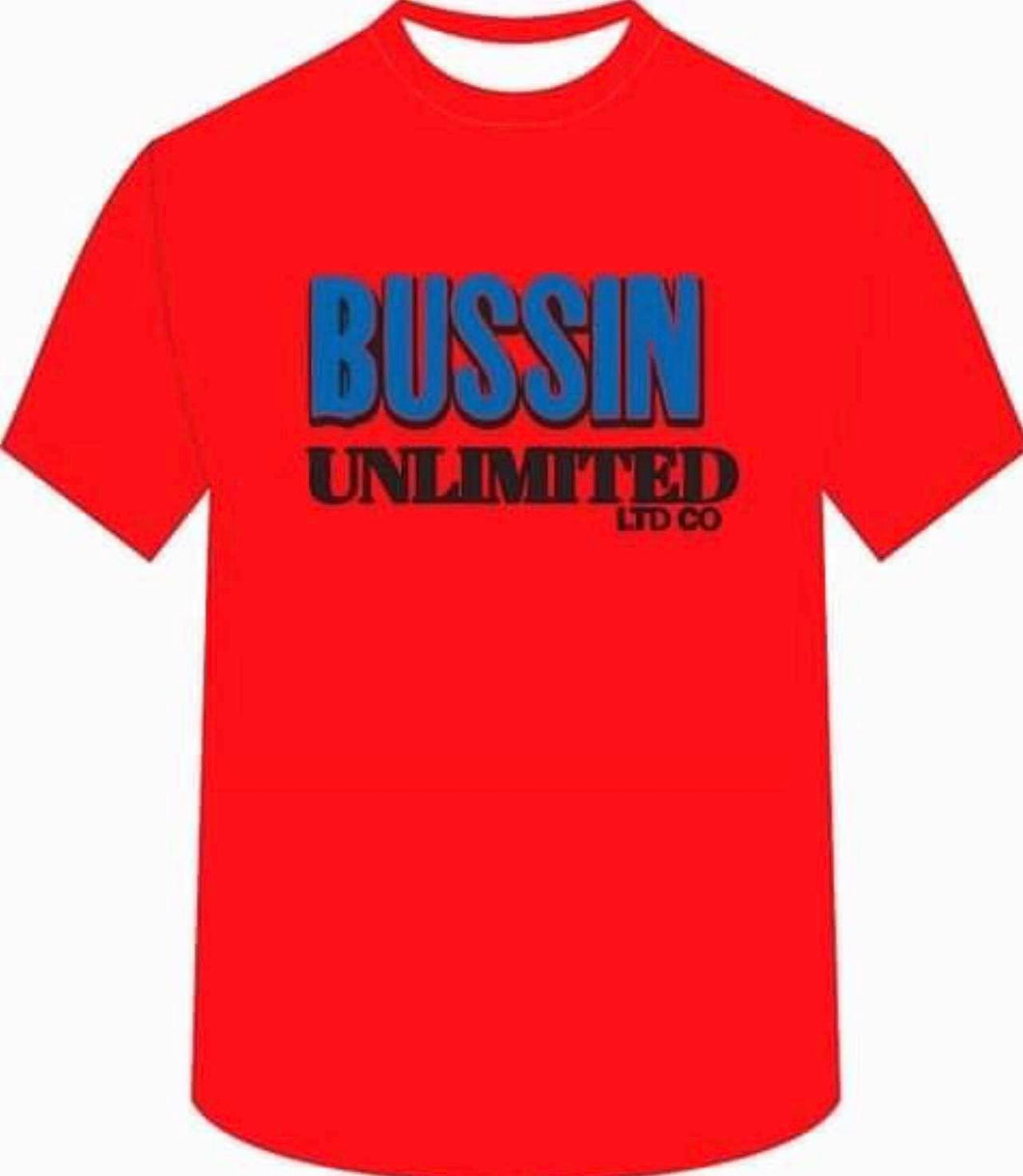 Red Cotton Bussin T-Shirt- Adult