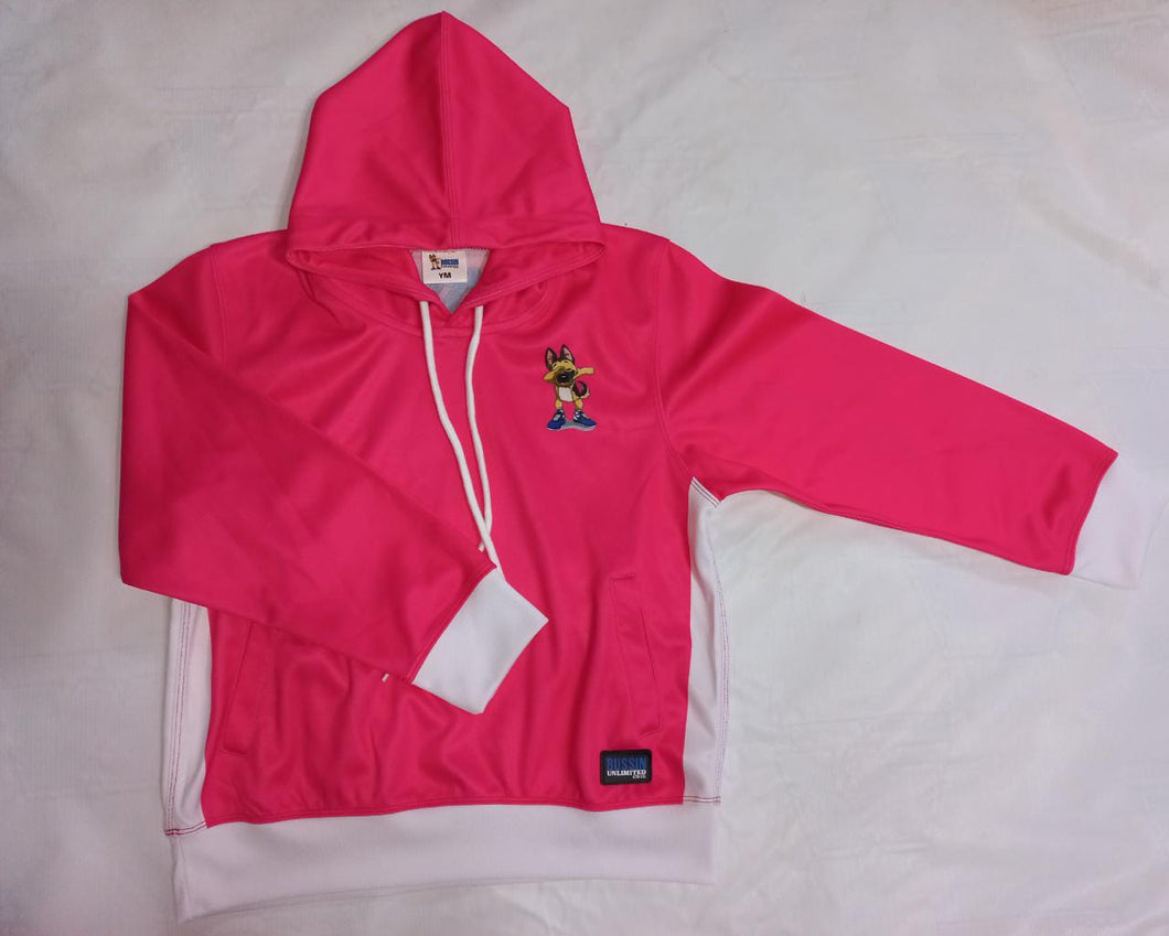 Pink/White Bussin Unlimited Hoodie-Youth