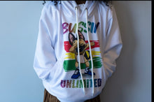 Load image into Gallery viewer, White Bussin Unlimited Hoodie-Youth
